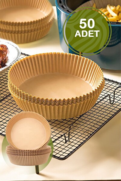 50 Adet Hava Fritözü Airfryer Pişirme Kağıdı Kalıbı MIT1170