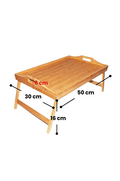 Mithra Life Katlanır Ayaklı Portatif Bambu Yatak Koltuk Piknik Keyif Tepsisi MIT1142