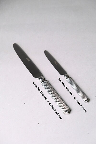 Lugga Linda Sade Çatal Kaşık Bıçak Takımı 12 Kişilik 84 Parça