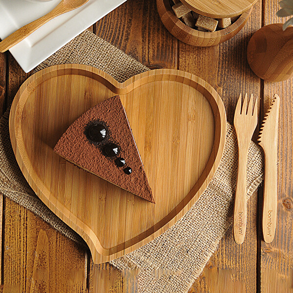 Bambum Amor Kalp Tepsi Küçük