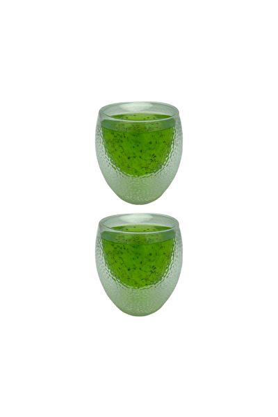 Kitchen Design Lab Çift Cidarlı Buzlu 250 ML Cam Kupa Seti 2 Adet 2220
