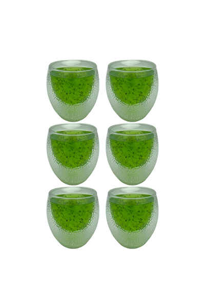 Kitchen Design Lab Çift Cidarlı Buzlu 250 ML Cam Kupa Seti 6 Adet 2220