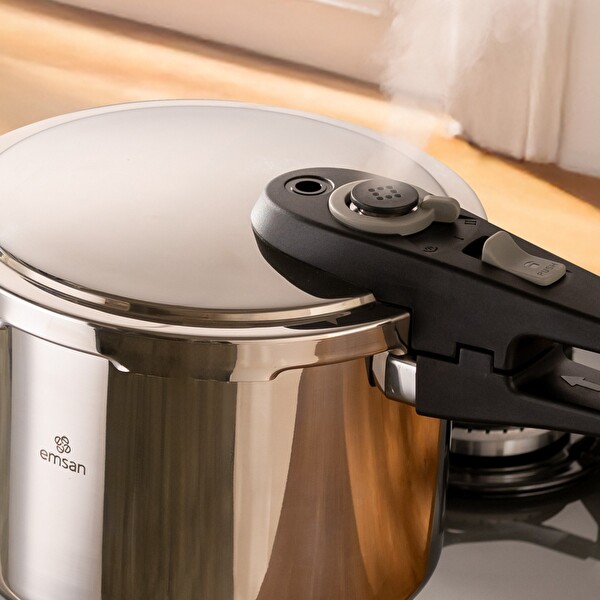 Emsan Fast Cooker Çift Emniyetli Düdüklü Tencere 6 LT