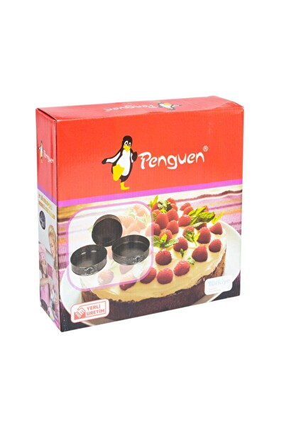 Penguen 3'lü Kelepçeli Kek Kalıbı