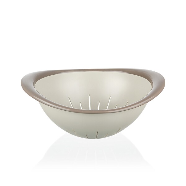 Qlüx İdeas Çift Renkli Süzgeç Kahve Gri