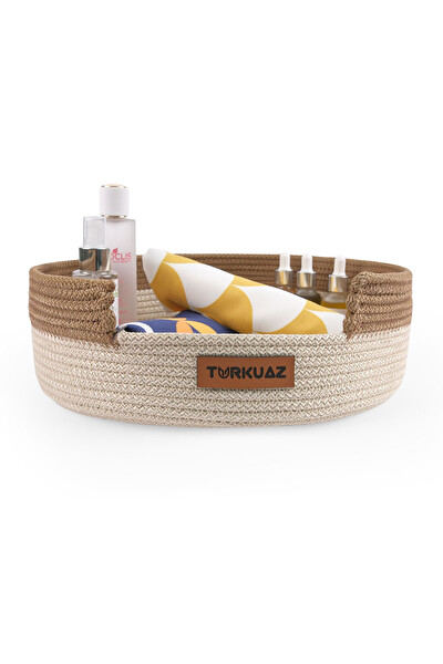 Pikas Çok Amaçlı Jüt Hasır Büyük Boy Organizer Sepet