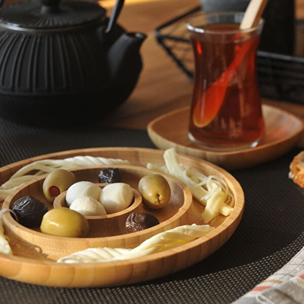 Bambum Fufu 3 Bölmeli Kahvaltılık & Çerezlik