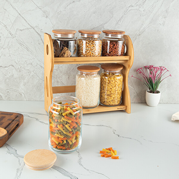 Bambum Bench Plus 7 Parça Standlı Baharat Takımı