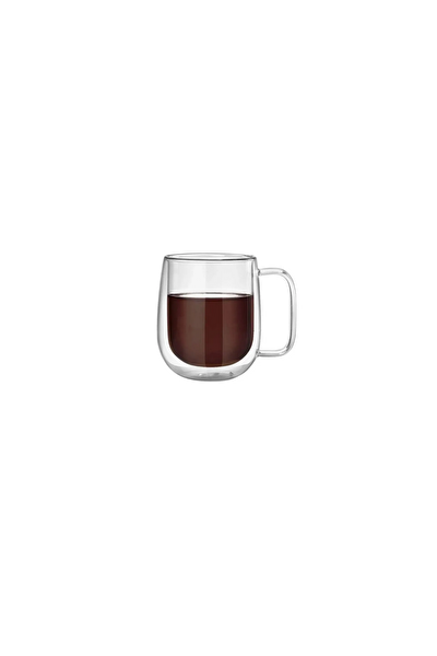 Kitchen Design Lab Çift Cidarlı Borosilikat Cam Kupa 300 ML 4 Adet 2769