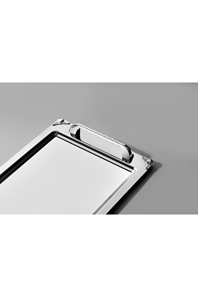 Nehir Vega Saten Paslanmaz Çelik Servis ve Çay Tepsisi