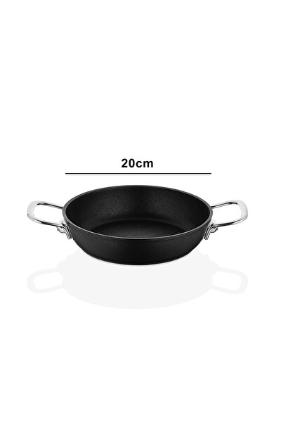 Amboss Dark Yanmaz Yapışmaz Titanyum Kaplama Sahan 20 CM