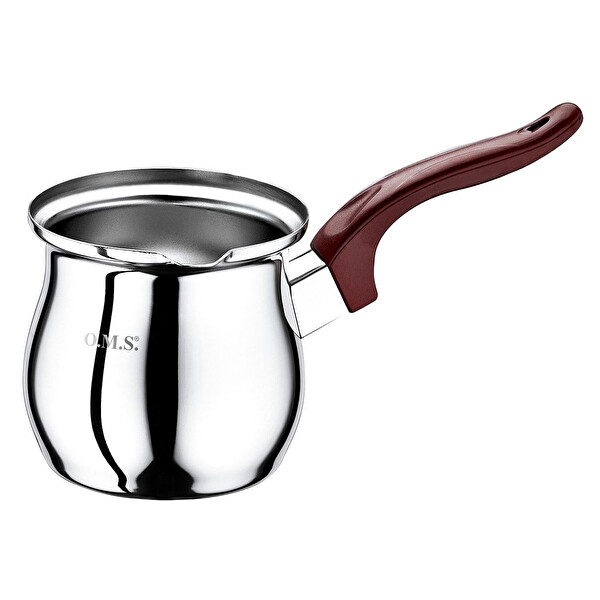 OMS 7013 No:06 1 Parça Paslanmaz Çelik Cezve Bordo
