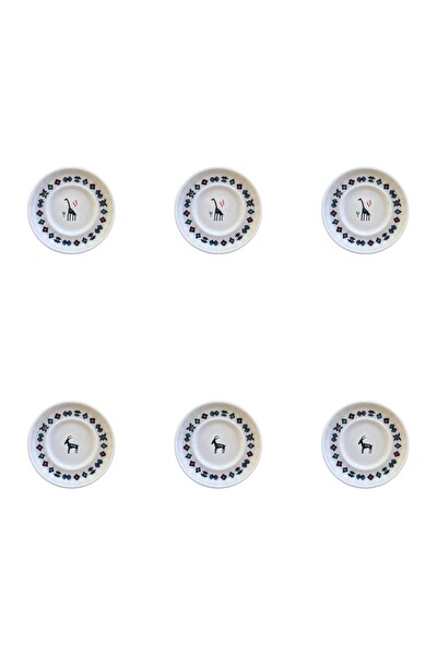 Porser Porselen Hitit Sefa Çay Tabağı Takımı 10 CM 6 Parça BNS6CTPRS1237