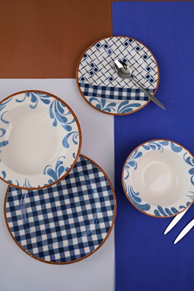 Tabak Evi Porselen Lindy Yemek Takımı 6 Kişilik 24 Parça BNS24YKPRS1216