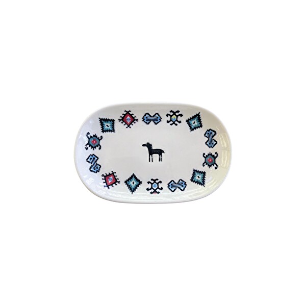 Porser Porselen Hitit Oval Kayık Tabak Takımı 20x13 CM 6 Parça TVL6OKYPRS1229