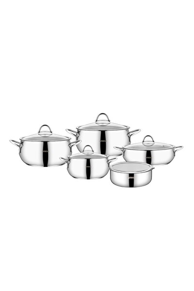 Amboss 10 Parça Cook SteelBox Paslanmaz Çelik Tencere ve Saklama Kabı