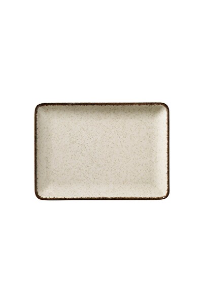 Kütahya Porselen Moderna Dikdörtgen Tabak Tarçın 6 Parça 18x13 CM TAN18X13DUS2730P02