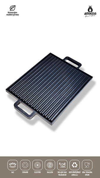 Amboss Neo Döküm Izgara Tavası 26x32 CM
