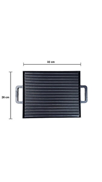 Amboss Neo Döküm Izgara Tavası 26x32 CM