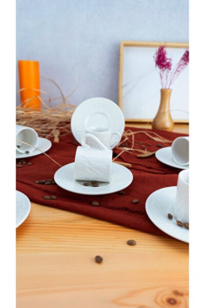 Bambum Lara Porselen Fincan Takımı Seti 6 Kişilik 12 Parça