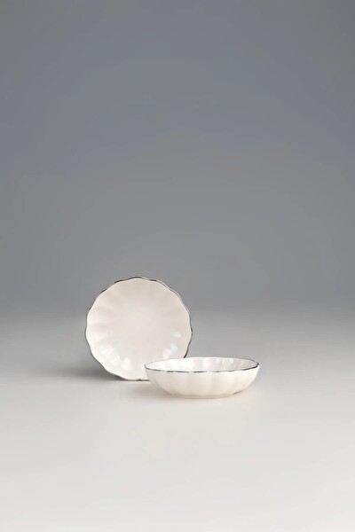 Kütahya Porselen Bone Luz Kase Platin File 4 Parça 8 CM BNLZF08KSS2220