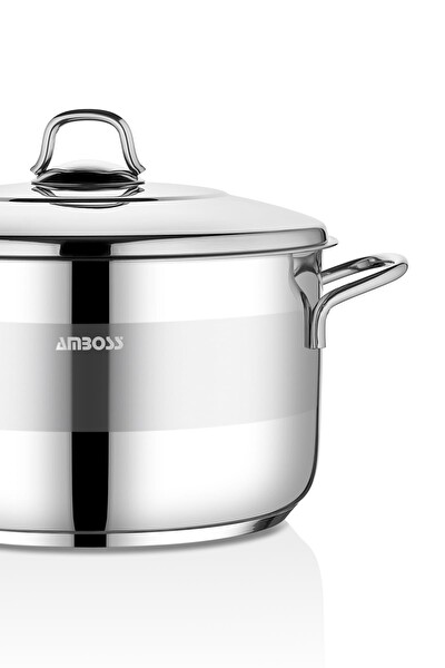 Amboss Saphire 22x12 CM Çelik Kapak Derin Tencere