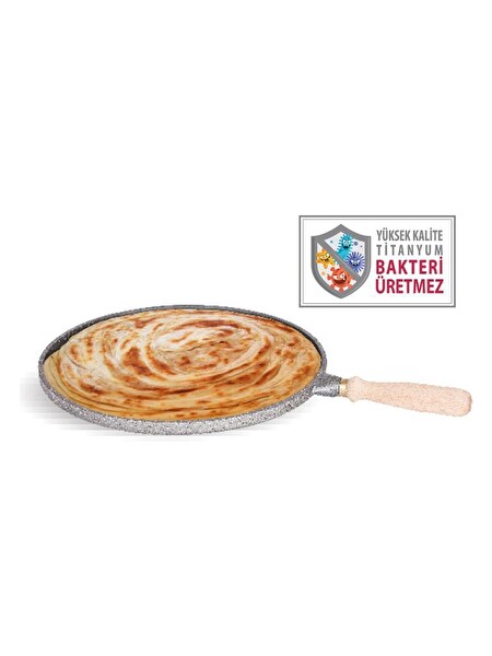 FMS D2007 Katmerim Döküm 36 CM Gri Tava