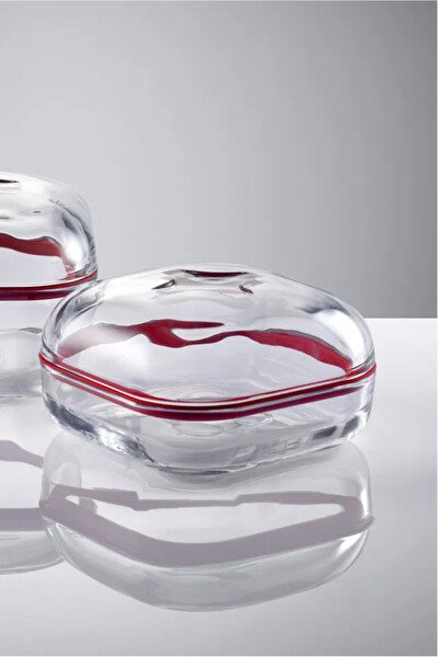 Paşabahçe Plus Kapaklı 2'li Cam Saklama Kabı Kahvaltılık Silikon Contalı 2 Boy