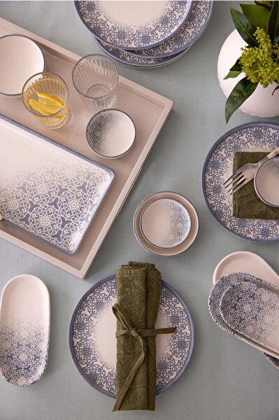 Kütahya Porselen Bone Nordic 15 Parça 6 Kişilik Kahvaltı Takımı