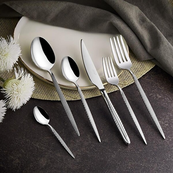 Arow Porto Gümüş 12 Kişilik 72 Parça Çatal Kaşık Bıçak Seti