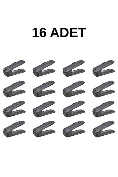 Mithra Life 16 Adet Ayarlanabilir Ayakkabı Rampası Düzenleyici Dolap İçi Organizer MIT1228