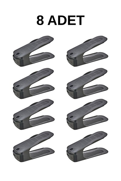 Mithra Life 8 Adet Ayarlanabilir Ayakkabı Rampası Düzenleyici Dolap İçi Organizer MIT1227