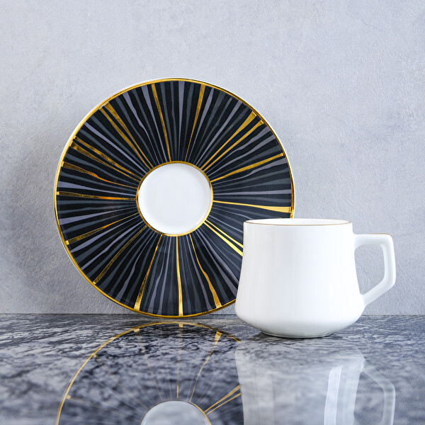 Evaliza Sun Light 6 Kişilik Kahve Fincan Takımı 80 ML