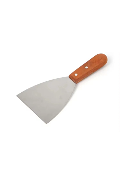 Kitchen Design Lab Paslanmaz Çelik Ahşap Saplı Hamur Pasta Börek Şekillendirici Kesici Spatula 3’lü Set