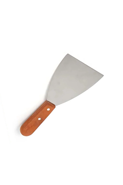 Kitchen Design Lab Paslanmaz Çelik Ahşap Saplı Hamur Pasta Börek Şekillendirici Kesici Spatula 3’lü Set