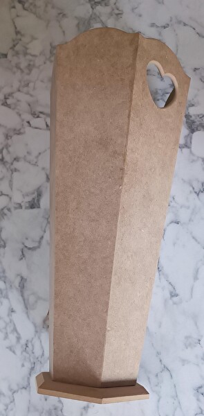 Bengi Ticaret Hobi Adn 90187 Ahşap Mdf Ham Şemsiyelik Vazosu Büyük Model Kutuda Sevk El Yapım