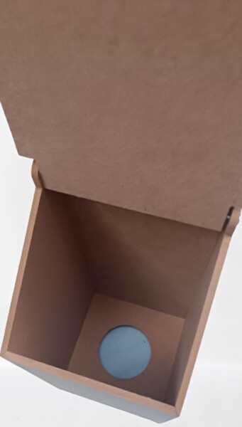 Bengi Ticaret Hobi Erdl 90045 Dekoratif Model Poşet Kutusu Ahşap Mdf Ham Kalpli El Yapımı