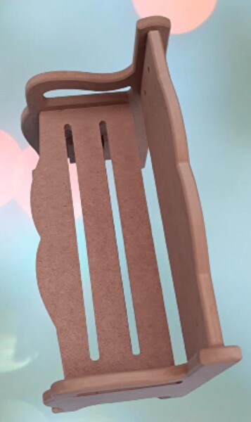 Bengi Ticaret Hobi Erdl 90054 Dekoratif Model Bank Tipi Havluluk Ham Ahşap Mdf El Yapımı