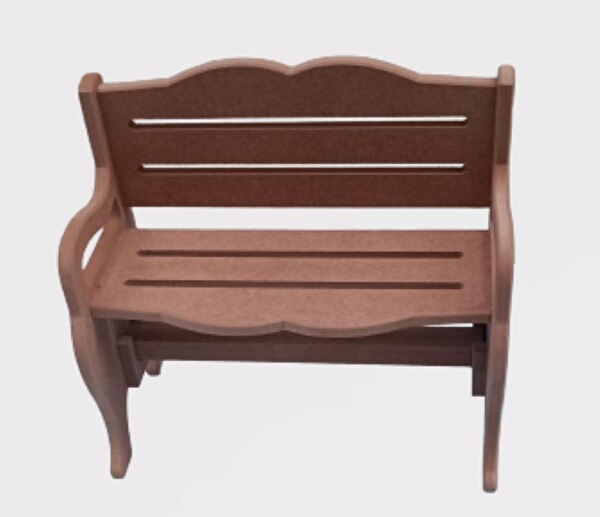 Bengi Ticaret Hobi Erdl 90054 Dekoratif Model Bank Tipi Havluluk Ham Ahşap Mdf El Yapımı