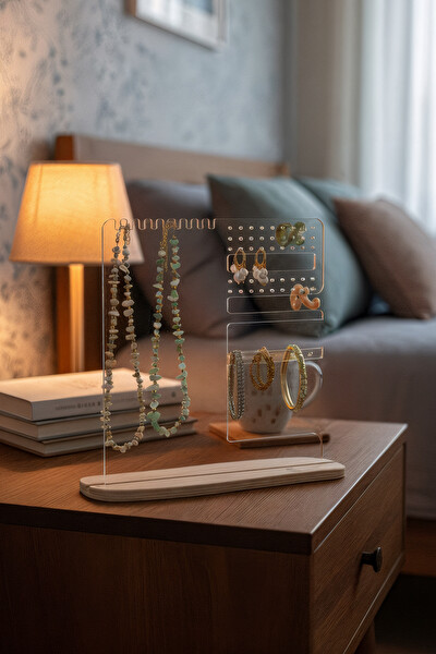 Pikas Modern Dekoratif Pleksi Çok Amaçlı Takı Aksesuar Standı