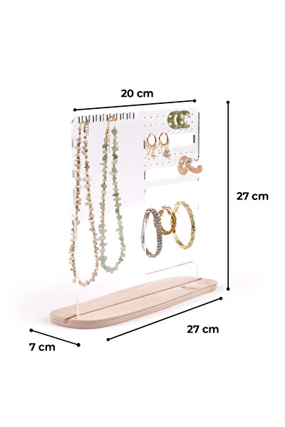 Pikas Modern Dekoratif Pleksi Çok Amaçlı Takı Aksesuar Standı