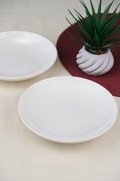 Tabak Evi Porselen Chic 19.50 CM 550 CC 2'li Çukur Tabak