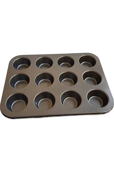 Mithra Life Yanmaz Yapışmaz Muffin Cupcake 12'li Kek Kalıbı