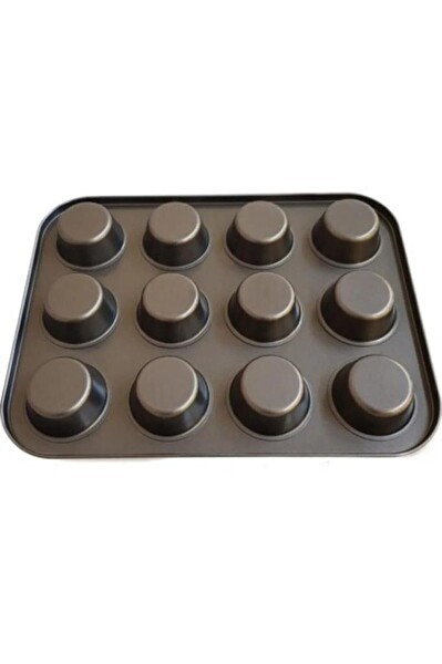 Mithra Life Yanmaz Yapışmaz Muffin Cupcake 12'li Kek Kalıbı