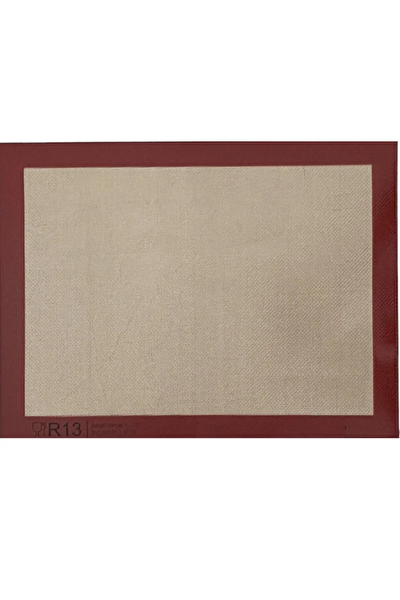 Kitchen Design Lab Yanmaz Yapışmaz Yıkanabilir Pişirme Matı ve Kırmızı Silikon Yanmaz Mutfak Fırın Eldiveni