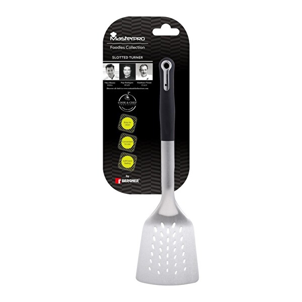 Masterpro BGMP-4859 Paslanmaz Çelik Oluklu Spatula