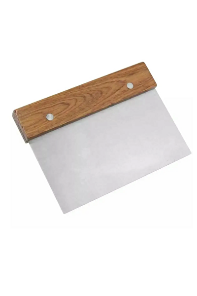 Kitchen Design Lab Siyah 45x65 CM Silikon Hamur Açma Matı ve Paslanmaz Çelik Ahşap Saplı Hamur Kesici Kazıyıcı Spatula