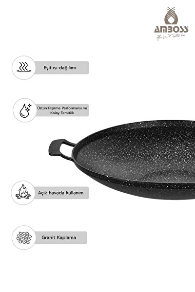 Amboss Vento 34 CM Döküm Sac Kavurma Gözleme Tavası
