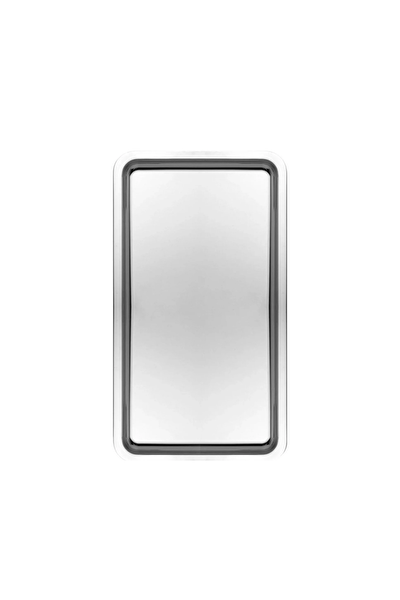 Kitchen Design Lab Paslanmaz Çelik Gümüş Renk Dikdörtgen Geniş Metal Düz Sunum Tepsisi 1 Adet