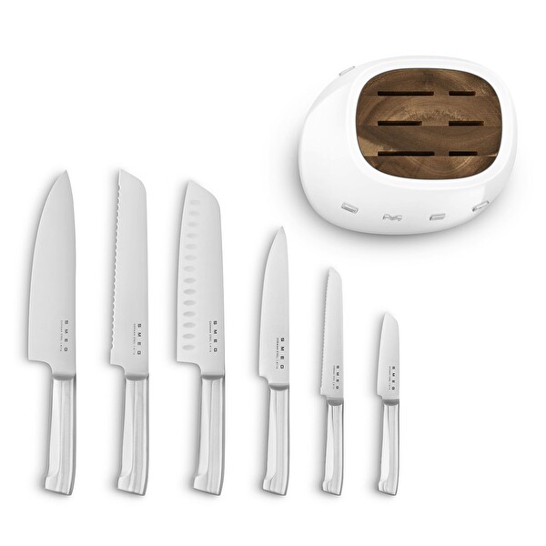 Smeg KBSF02WH Beyaz 6 Bıçaklı Set